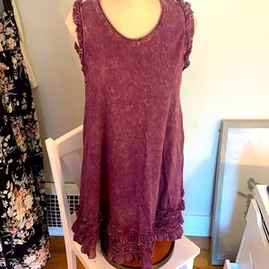 Purple Rustic Babydoll Dress Size Small